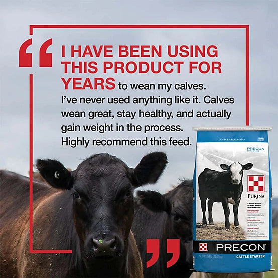 Purina Precon Complete with RX3 Cattle Feed, 50 lb. Bag