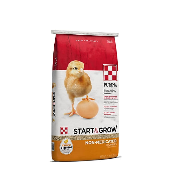 Purina Start and Grow Non-Medicated Crumbled Chick Feed