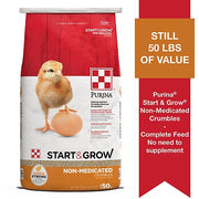 Purina Start and Grow Non-Medicated Crumbled Chick Feed