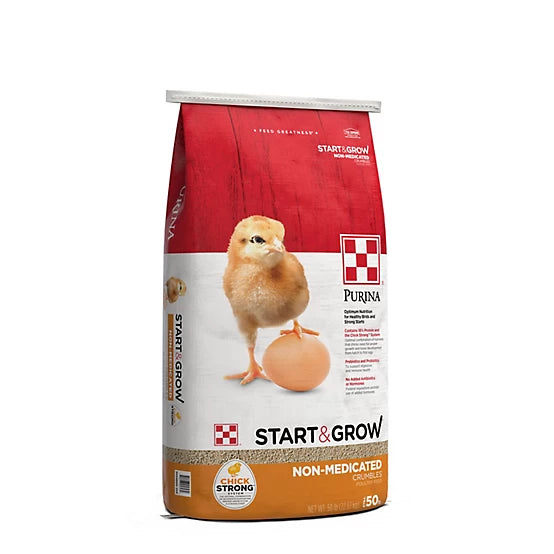 Purina Start and Grow Non-Medicated Crumbled Chick Feed