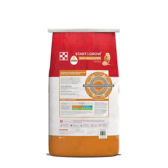 Purina Start and Grow Non-Medicated Crumbled Chick Feed