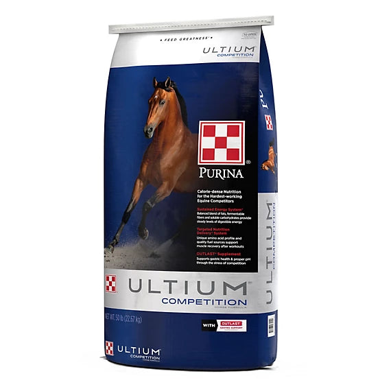 Purina Ultium Competition Horse Formula Feed, 50 lb. Bag