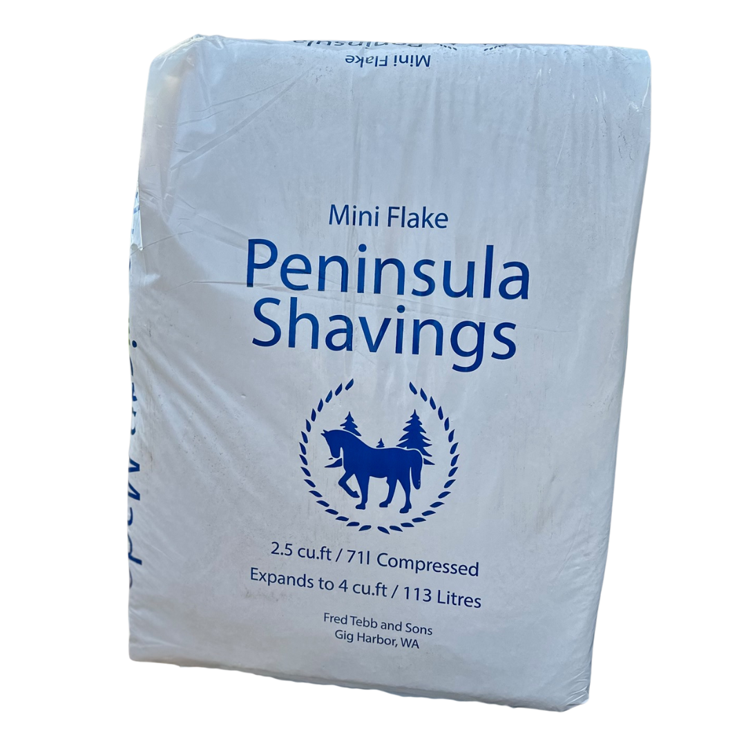 Peninsula Softwood Mini Flake Showblend Shavings, 4 cu. ft., Pallet 40 Bags