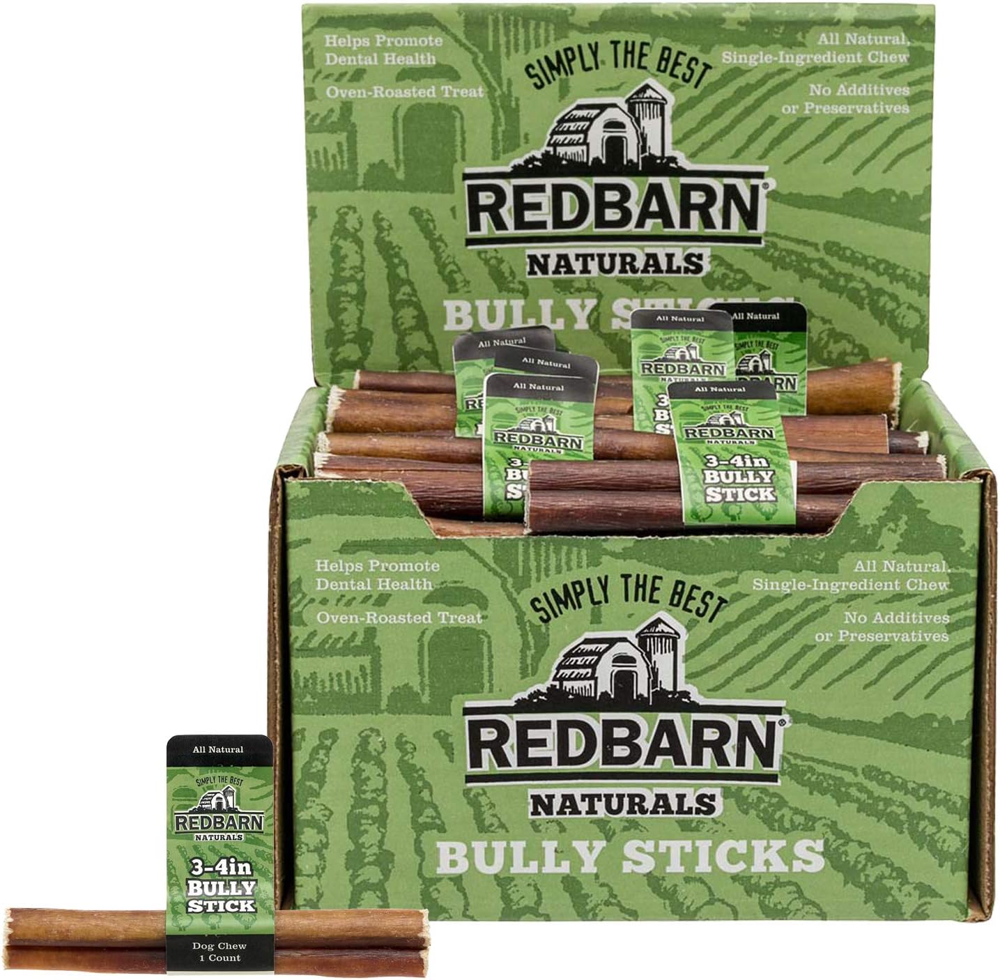 Redbarn Premium Bully Sticks Dog Treat, 1 count