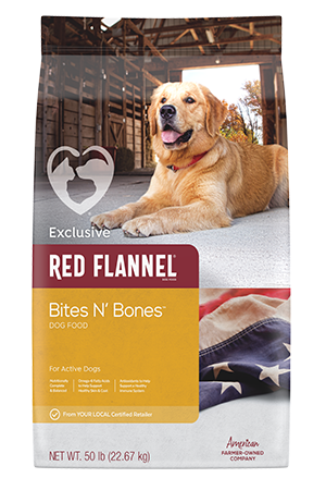 Red Flannel Bites N' Bones Dog Food, 50 lb. Bag
