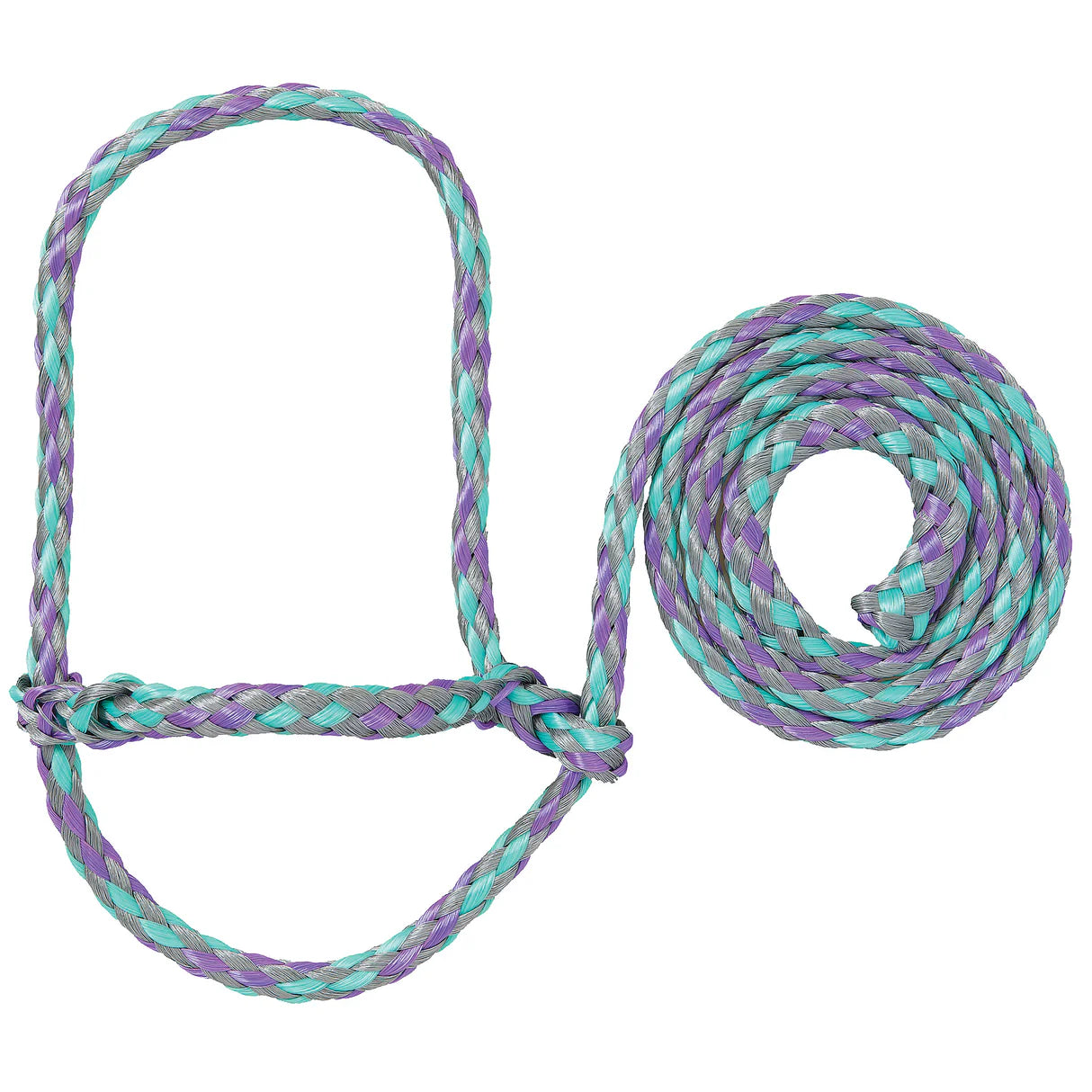 Weaver Livestock Poly Rope Halter, Pink/Coral/Mint