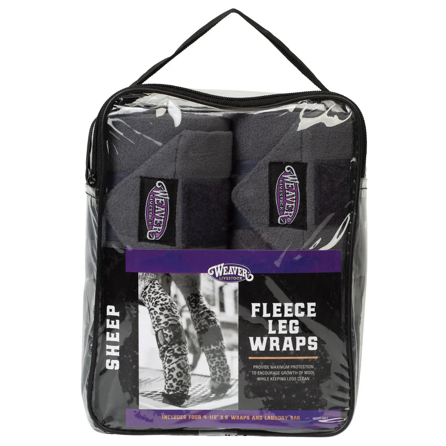Weaver Livestock Sheep Fleece Leg Wraps, 4-1/2" x 9', 4 Pack