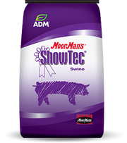 ADM Moorman's ShowTec Pig Feed Hi Fat 18%, 50 lb. Bag, Pallet 40 Bags
