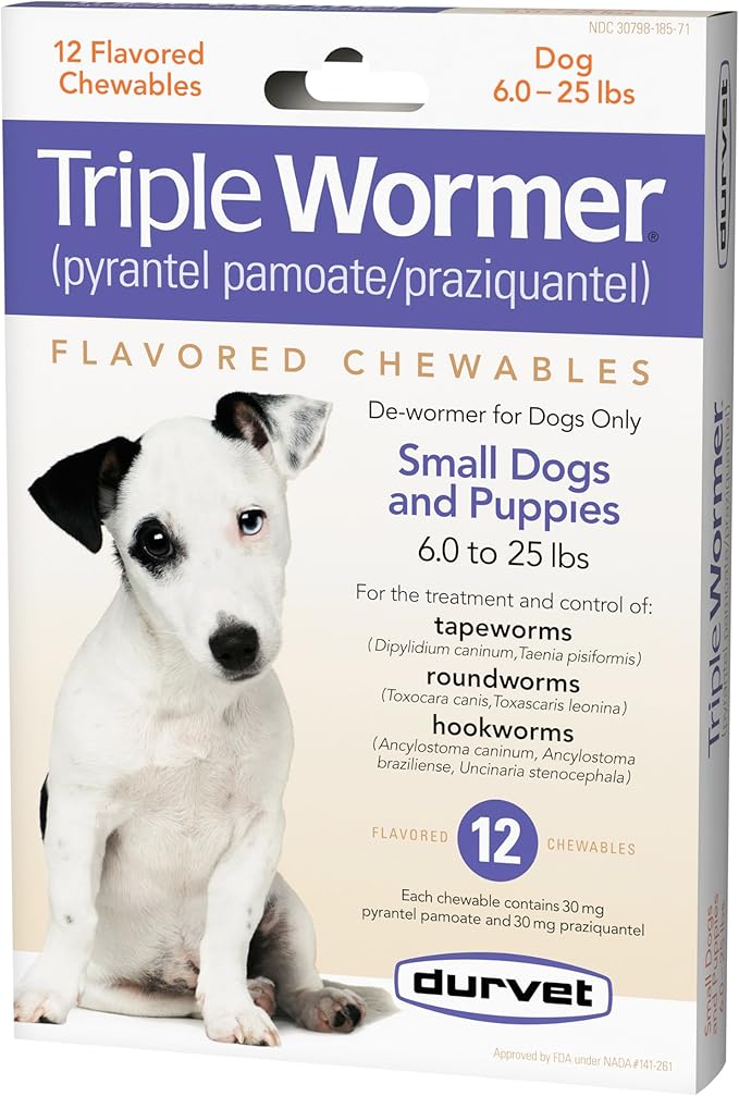 Durvet Triple Wormer Puppy & Small Dog Dewormer
