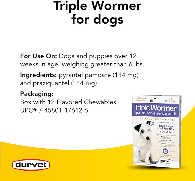 Durvet Triple Wormer Puppy & Small Dog Dewormer