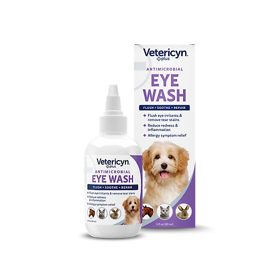 Vetericyn Plus Antimicrobial Eye Wash for Pets, 3 oz.