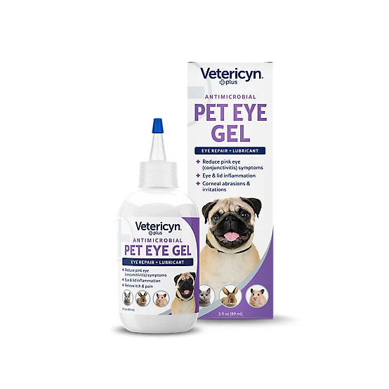 Vetericyn Plus Pet Eye Gel for Dogs, Cats & Small Pets, 3 fl oz