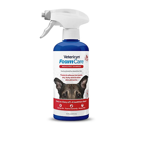 Vetericyn FoamCare Medicated Shampoo for Dogs and Cats, 16 oz