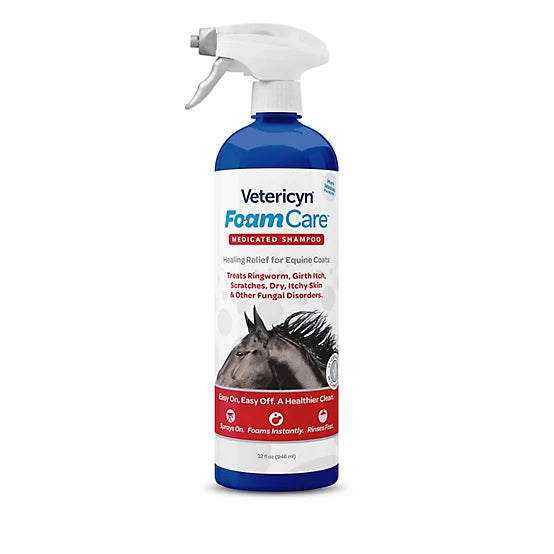 Vetericyn FoamCare Medicated Equine Shampoo, 32 oz