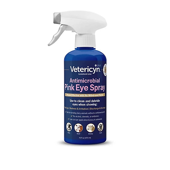 Vetericyn Plus Livestock Antimicrobial Pink Eye Spray, 16 oz.