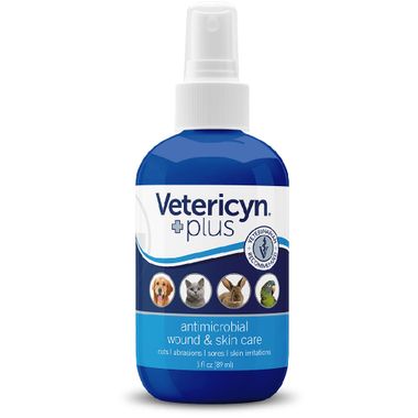 Vetericyn Plus Antimicrobial Pet Wound Care Spray, 8 oz