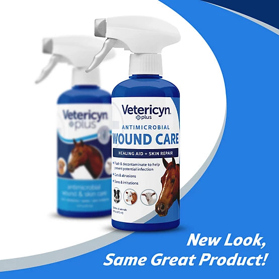 Vetericyn Plus Antimicrobial Wound Care Spray for Dogs, Cats, Horses, Birds & Small Pets, 16 oz