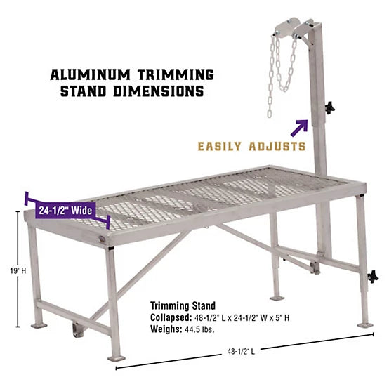 Weaver Livestock Aluminum Livestock Trim Stand with Nose Loop Head Piece