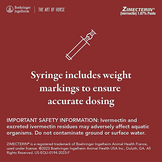 Zimecterin Dewormer Paste, 6.08 g