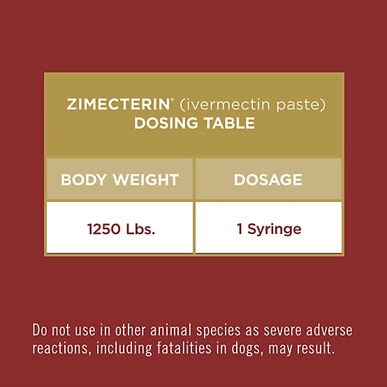 Zimecterin Dewormer Paste, 6.08 g