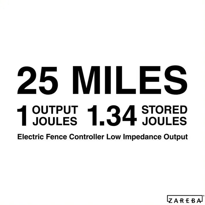 Zareba 25 Mile Battery Operated Low Impedance Fence Charger