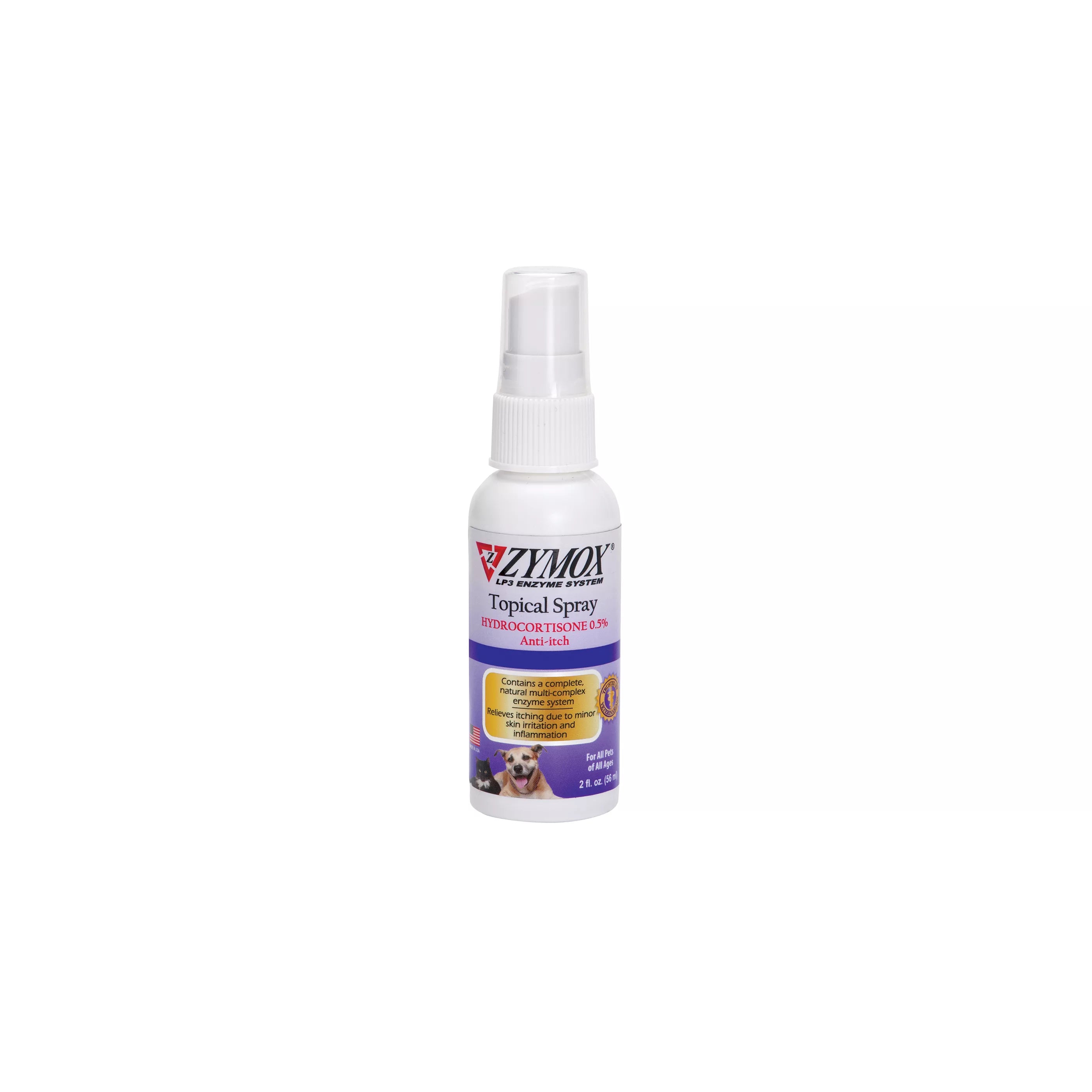 Zymox Enzymatic Topical Spray for Dogs & Cats, 2 oz