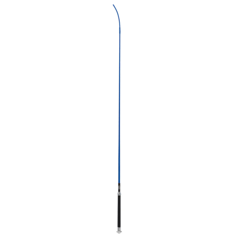 Weaver Livestock Basic Whip with Chrome Tipped Handle, 36", Blue
