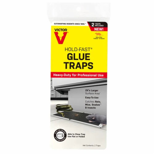 Victor Hold-Fast Disposable Mouse and Insect Glue Board Traps, 2 pack