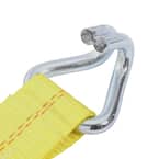 Husky 27 ft. x 2 in Heavy-Duty Ratchet Tie-Down Strap with J Hook